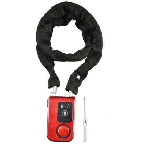 Y797G étanche intelligent Bluetooth chane de vélo serrure antivol Smartphone contrle serrure rouge (1/5)