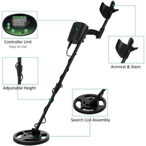 Détecteur de métaux pour adultes et enfants, professionnel, haute précision et sensibilité, métaux et or étanches, avec écran LCD, mode tout disque, bobine de recherche 8''