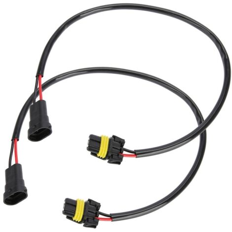 Connecteur de câble de 9006 à H11, 2PCS / Set Converter Cable Imperproof Copper Core for Fog Light