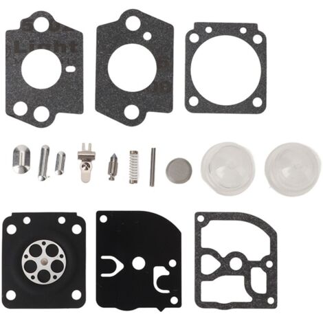 Kit de réparation de carburateur pour tondeuse Stihl HS45, FS38, FS55 – 4 joints en papier, 2 capuchons – Matériaux de qualité supérieure