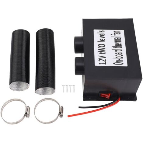Chauffage de voiture à 2 trous, 12V DC, 600W, petit Kit de dégivrage de pare-brise électrique Portable, désembueur chauffant pour camion et véhicule, hiver