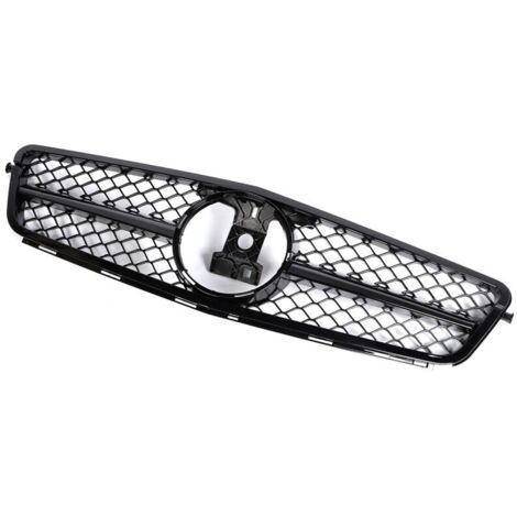 Calandre de pare-choc avant noire pour voiture AMG, compatible avec Mercedes Benz classe C W204 08-14