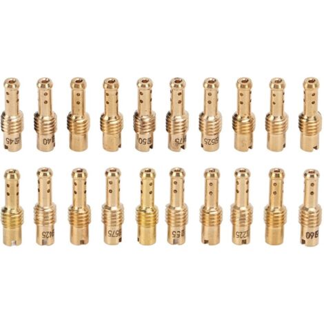 Kit de carburateur à Jet pilote lent, 20 pièces, 12.5 à 60, remplacement en métal pour carburateurs MIKUNI VM TM TMX