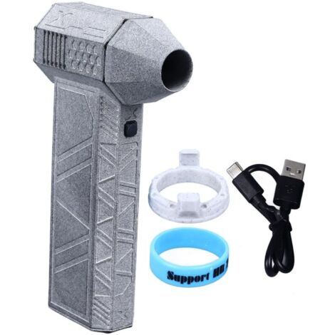 Jet Dry Mini souffleur 150 000 tr/min portable avec turbine alimentée pour le nettoyage extérieur des voitures, ordinateurs, claviers gris (1/5)