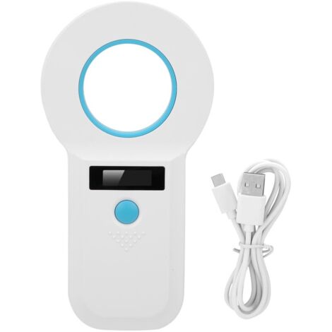 Lecteur d'étiquettes pour animaux – Scanner RFID 134,2Khz/125Khz – Batterie lithium rechargeable – Affichage haute luminosité