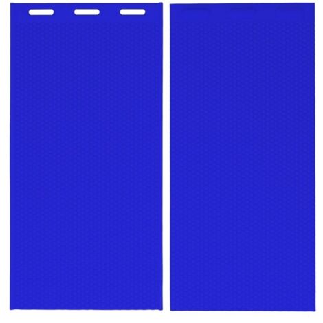 2 pièces moule en feuille de cire d'abeille 5.4mm fond de teint en cire d'abeille en Silicone réutilisable pour garder les abeilles 37.5x21CM bleu foncé