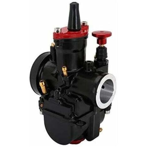 Carburateur 21 mm, PWK 21 Moto Power Jet Carb Racing Performance Universel pour 50 CC à 100 CC Pit Dirt Bike Motocross Enduro on/Off Road ATV Quad Scooter Noir