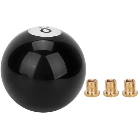 Universal Black 8 Billard Ball Round Round Gear Shift Shift Bouth Lever Handle Shifter
