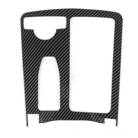 Garniture de lunette de porte-gobelet de console centrale 2046800307 Remplacement résistant aux rayures pour Benz Classe C W204 2007 à 2014 Style fibre de carbone