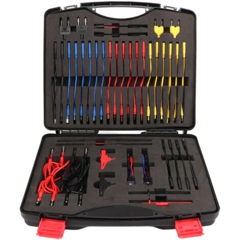 Kit de fils de test multimètre 92 pièces – Sondes multifonctions pour véhicules 12V/24V – Mesure directe circuits – Résistance 5KΩ (1/5)