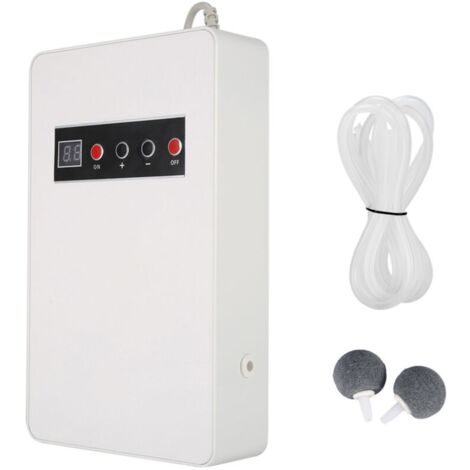 Générateur d'ozone 50Hz 600 mg/h, ozonateur pour eau domestique, aliments et légumes (blanc), prise ue 220V