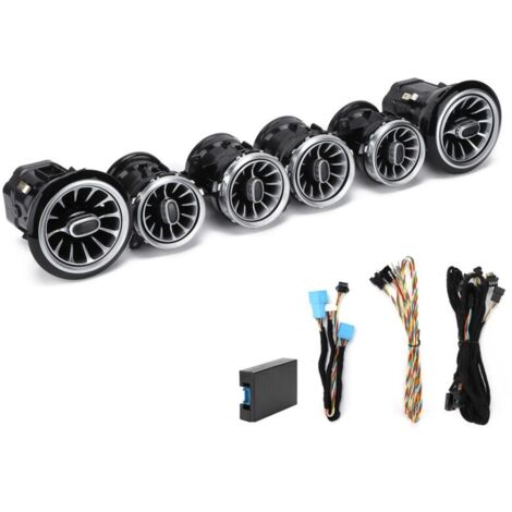 6pcs 64 Couleur Front LED Turbine Air Air Air Ambient Light Kit Remplacement de Mercedesbenz Eclass W213 C238 20172021 (1/5)