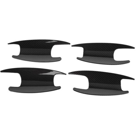 Couvercle de cuvette de porte extérieure, garniture extérieure résistante à l'usure et à la lumière ABS de couleur en Fiber de carbone pour voiture
