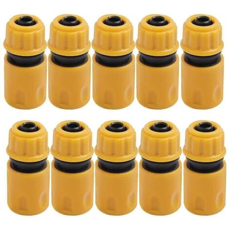 Embout Tuyau D'arrosage 10pcs, Raccord Tuyau D'arrosage, Jardin en Plastique Raccords d'Arrosage Rapides, Raccord Arrosage, Embout Arrosage, Raccord Tuyau, Jardin Raccords d'Arrosage Rapides