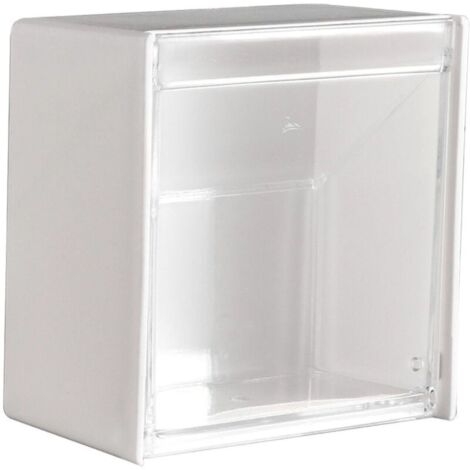 Bote de rangement murale à clapet, support en plastique pour coton-tige, support pour tampons de coton, distributeur pour balles, fil, élastique