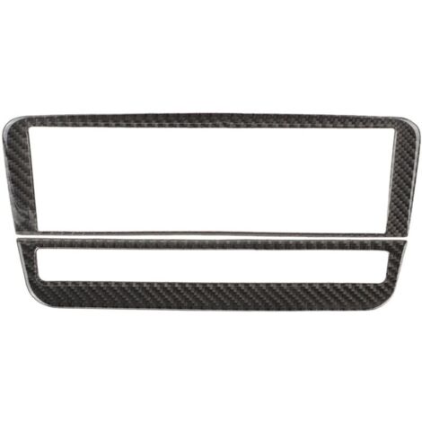 Garniture de couvercle de panneau de commande de climatisation CD en Fiber de carbone pour Mercedes Benz a B/GLA/CLA (Pure)