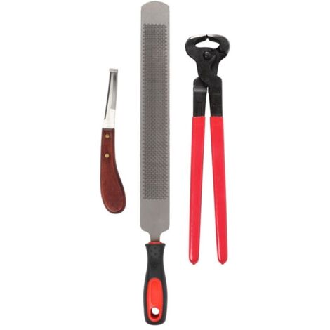 Kit de garniture de sabot, outils de maréchal-ferrant, professionnel pour ânes et chevaux de taille moyenne et grande