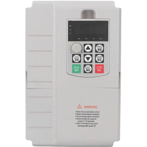 Variateur de fréquence VFD monophasé 220V à 380V – Puissance 4KW 6HP – Courant 20A – Régulation précise pour moteurs triphasés - AC 20 A
