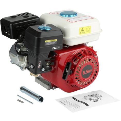 Moteur thermique 4 temps 6,5 HP 196CC – Démarrage par traction – Pour équipements de chantier – Technologie OHV pour performance optimale (1/5)