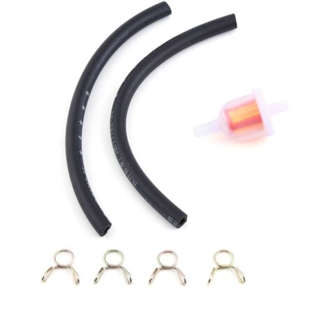 4 clips de tubes Filtre de carburant à essence universel, kit de filtre, caoutchouc 6 mm pour 49cc-160cc Mini Moto Repair Dirt Bike Remplacement