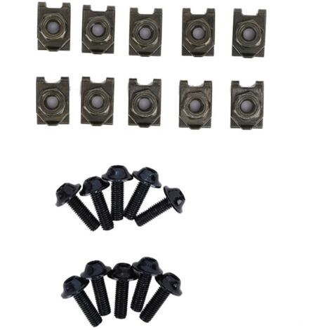 Kit de boulons de carénage de moto, 5x16MM, vis Spire, fixation de vitesse, écrou à Clip