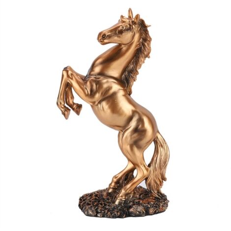 Sculpture de cheval de Style européen, décoration de bureau à domicile, accessoires de photographie (cuivre)