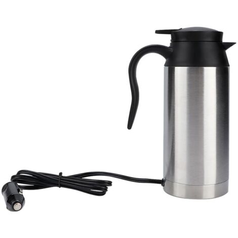 Tasse chauffante électrique pour voiture en acier inoxydable de 750ml, tasse à boire pour véhicule, bouilloire pour voyage (12V) (1/5)