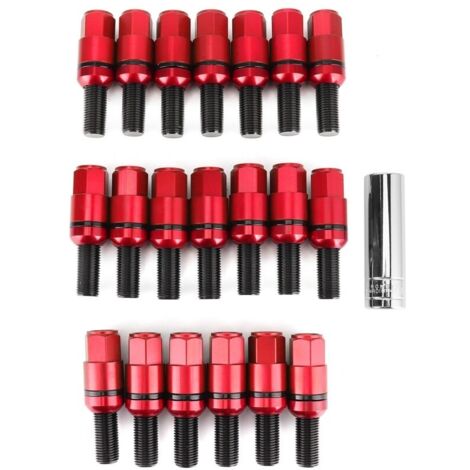 Boulons de roue en alliage d'aluminium M14x1, 5mm, 20 pièces, tige de vis renforcée adaptée pour 718 Boxster (982)/911 CarreraRed (1/5)