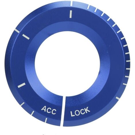 Anneau décoratif de commutateur d'allumage, accessoire automatique de remplacement pour MercedesBenz classe A (bleu)