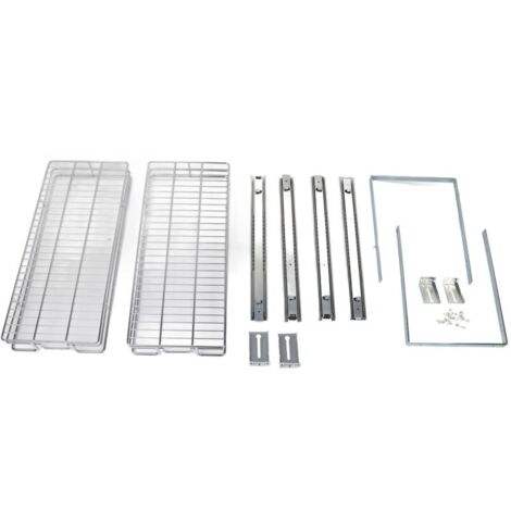 Organisateur de tiroir d'armoire coulissant individuel, boucle de connexion à 2 niveaux, étagère de rangement extractible 11x21 pouces (1/5)