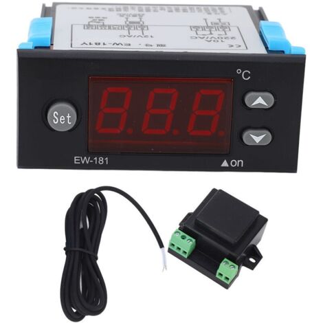 Thermostat de micro-ordinateur à affichage numérique, contrôleur de température pour Machine de piscine de fruits de mer, équipement de chauffage AC12V