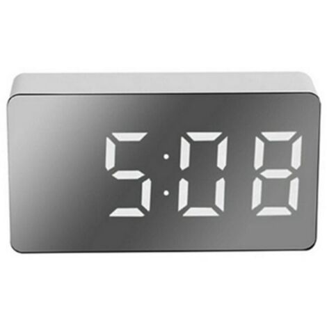 LED miroir réveil numérique réveil multifonctionnel Mini réveil électronique pour chambre salon bureau (1/5)