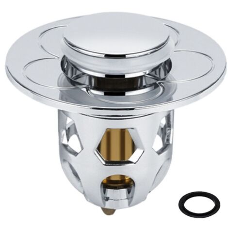 Bouchon d'évier Pop-Up en acier inoxydable, bouchon de vidange universel pour lavabo de comptoir, bouchon de bain (1/5)