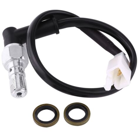 Motorcycle universel Pression de freinage hydraulique interrupteur d'éclairage arrière Boulon creux (M10 1,25 mm)