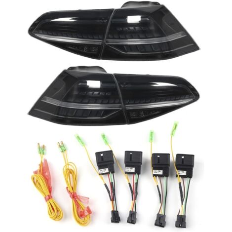Feux arrière LED dynamiques fumés pour MK7/7.5 GTD R 2013-2020 – Étanchéité IP67 – Installation plug and play – Haute luminosité