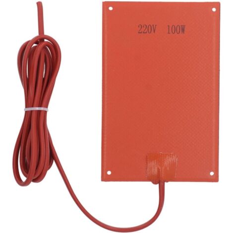Pan de chauffage du plateau d'huile Remplacement du moteur Plaque de chauffage Silicone Rubber pour temps froid 220V 100W (1/4)