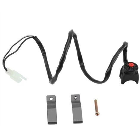 Interrupteur de klaxon de guidon de moto robuste et durable, arrêt de 80 cm pour la plupart des types de motos, barres de 22 mm (7/8)
