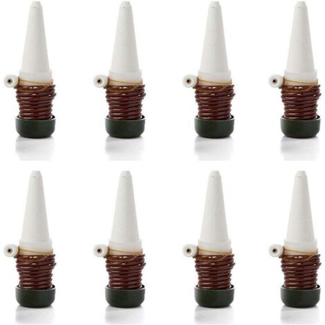Système d'arrosage automatique goutte à goutte avec sondes auto-céramiques Pointes de plantes d'intérieur pour arroser bonsaï, plantes, fleurs par , Lot de 8