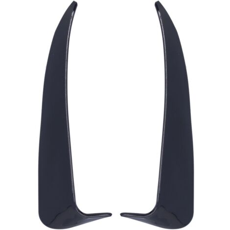 2 pièces becquet de pare-chocs arrière côté Canard gauche droite adapté pour MercedesBenz classe C W205 C180 C200 (Noir brillant)