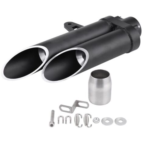 Motorcycle Universal Double Échappement Misongeur Tpipe d'échappement arrière pour R6 MT - 03 MT - 07 MT - 09