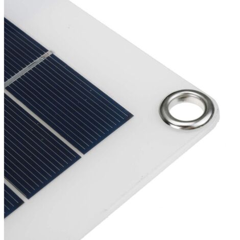 Panneau solaire portable 18V 20W, double port de chargement USB + interface de pince de batterie DC5521 (1/5)