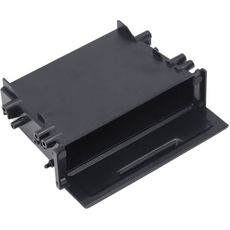 Boîte de rangement pour autoradio 1DIN, multi-applications, ABS noir, organisateur intérieur de remplacement pour Mitsubishi