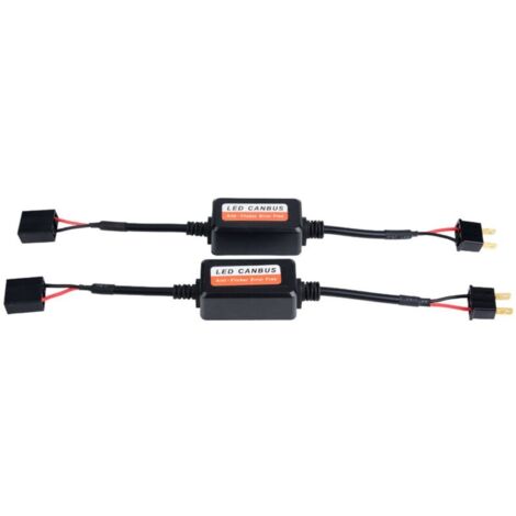 2 pièces voiture LED phare décodeur Radio Audio Anti interférence erreur annuleur filtre pour H7