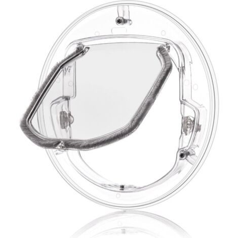 Porte à Chatière Verrouillable à 4 Voies pour Chatière pour Chats Petits Chiens Chiot (1/5)