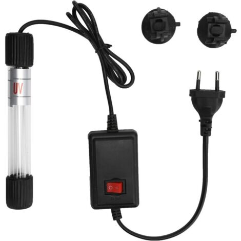 Lampe UV Submersible pour Aquarium 220v 5w, Purification de l'eau, lumière propre aux algues, prise ue (1/5)