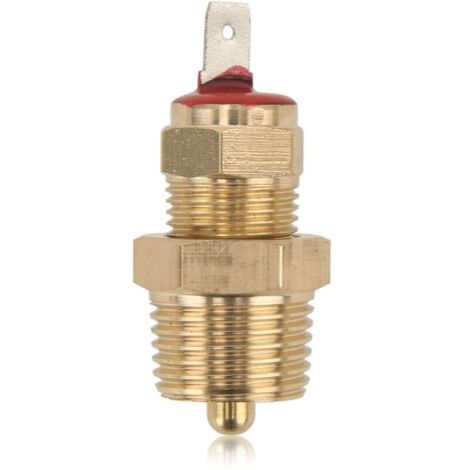 Thermostat de ventilateur de refroidissement de radiateur de moteur, interrupteur de température, filetage NPT 3/8 pouces, 185 à 200 °F pour ventilateurs de 10 12 14 16 pouces (1/5)