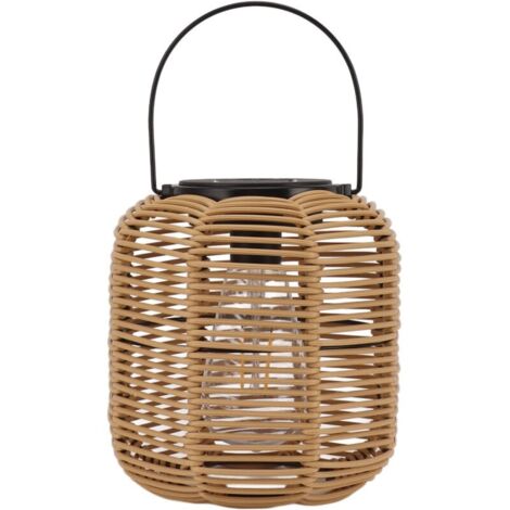 Lanterne solaire suspendue d'extérieur en tungstène, imperméable, décorative, en rotin, pour Table, Patio, jardin, cour, porche (1/5)