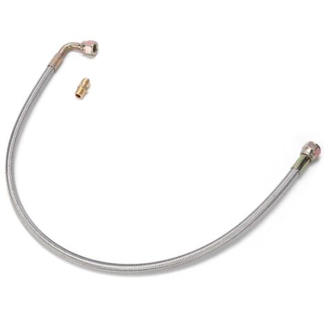 Ligne d'alimentation en huile Turbo T3/T4 24 pouces, Kit de ports AN4 adapté pour Toyota / Nissan (1/5)