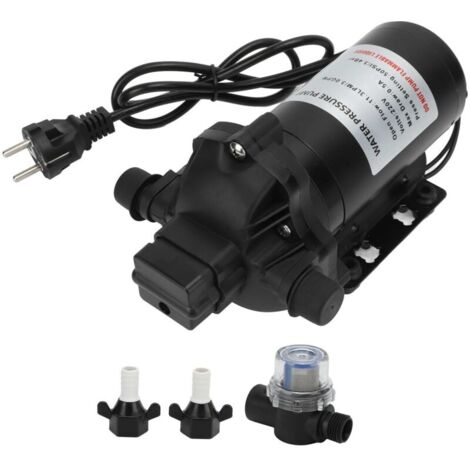 Pompe à membrane 220V 11,3 LPM 50 PSI – Auto-amorante pour lavage de voiture et irrigation – Moteur en cuivre – Installation 360° - 50psi (1/5)