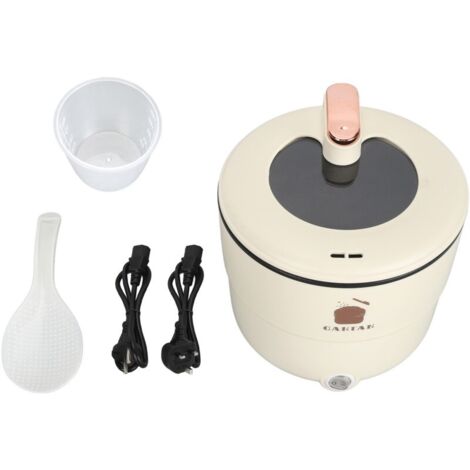 Cuiseur à riz électrique multifonctionnel 1,8 L, double couche, bâton anti-brûlure, marmite pour nouilles, soupe, ragoût, cuisson à la vapeur, prise UE 220 V (1/5)